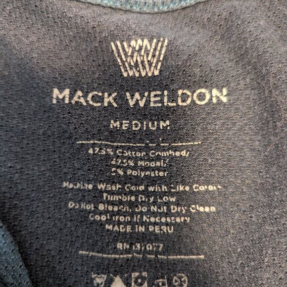 Men's Mack Weldon Blue Polo - Picture 5 of 7